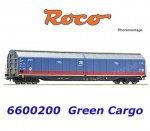 6600200 Roco Nákladní vůz s posuvnými stěnami Habbins, Green Cargo