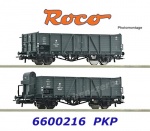 6600216 Roco Set 2 otevřených nákladních vozů  "Villach", PKP