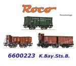 6600223 Roco Set 3 nákladních vozů  K.Bay.Sts.B.