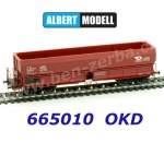 665010 Albert Modell Hopper Car Type Fals, brown "OKD DOPRAVA" of the CZ-OKDD