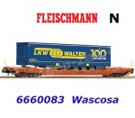 6660083 Fleischmann N Kapsový vůz řady  Sdgnss/T5 s trailerem LKW Walter,