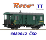 6680042 Roco TT Freight train escort car, class Ds-k of the CSD