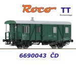 6680043 Roco TT Freight train escort car, class Daa-k of the CD