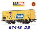 67448 Brawa N Uzavřený nákladní vůz řady G10 “Felix”,  DB