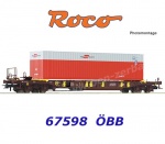 67598 Roco  Kontejnerový vůz Sdgmns s kontejnerem Rail Cargo Austria,, OBB