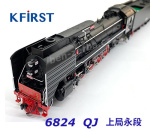 6824 KFIRST Parní lokomotiva QJ - Čínská železnice - Zvuk + Dynamický kouř
