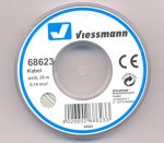 Basic price 1m = 0,13 Euro Viessmann 68613 cable to enable roll spool 25m Blue 