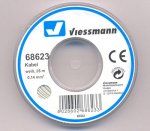 68623 Viessmann Kabel na cívce bílý - 25m