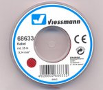 68633 Viessmann Cable on reel red -  25m