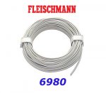 6980 Fleischmann 2-adrige Litze, 2 x 0.19mm, 10m, White/White