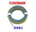 6981 Fleischmann 2-adrige Litze, 2 x 0.19mm, 10m, Yellow/Blue
