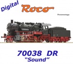 70038 Roco Steam locomotive Class 56.20–29  of the DR - Sound