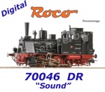 70046 Roco Parní lokomotiva  řady 89.70–75, DR - Zvuk