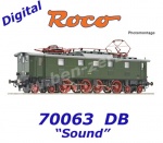 70063 Roco Elektrická lokomotiva  E 52 03, DB - Zvuk