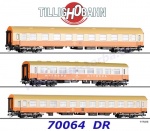 70064 Tillig Set 3 osobních vozů "Städteexpress", DR