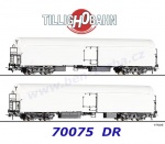 70075 Tillig Set 2 chladírenských vozů řady Tthevr, DR