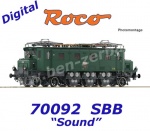 70092 Roco Elektrická lokomotiva Ae 3/6ˡ 10664, SBB - Zvuk