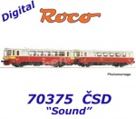 70375 Roco Motorová jednotka M 152.0 s přívěsným vozem, ČSD - Zvuk