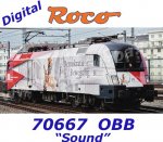 70667 Roco Elektrická lokomotiva řady 1116  “Demokratie in Bewegung”, OBB - Zvuk