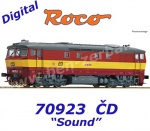 70923 Roco Dieselová lokomotiva 751 375-7 "Bardotka", ČD - Zvuk