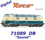 71089 Roco Dieselová lokomotiva 221 124-1, DB - Zvuk