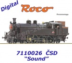 7110026 Roco Parní lokomotiva řady 354.1 "Všudybylka", ČSD - Zvuk