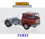 71831 Brekina Tahač LIAZ 706 SZM, tmavě červená/šedá, H0