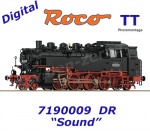 7190009 Roco TT Parní lokomotiva 86 1435, DR - Zvuk