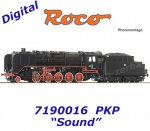 7190016 Roco TT Parní lokomotiva Ty4-40, PKP - Zvuk