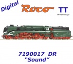 7190017 Roco TT Parní lokomotiva řady 18 201 , DR - Zvuk