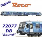 72077 Roco Dieselová motorová jednotka 628.4  v designu "Bahnland-Bayern", DB - Zvuk