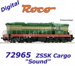 72965 Roco Diesel locomotive 770 058-6 of the ZSSK Cargo - Sound
