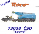 73038 Roco Slewing railway crane EDK 750 of the CSD - Sound