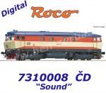 7310008 Roco Dieselová lokomotiva 749 257-2 "Bardotka", ČD - Zvuk