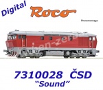 7310028 Roco Dieselová lokomotiva T 478 1184, ČSD - Zvuk