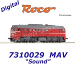 7310029 Roco Dieselová lokomotiva M62 127, MAV-START - Zvuk
