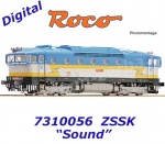 7310056 Roco Dieselová lokomotiva  750 183-6  "Brejlovec",ZSSK - Zvuk