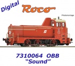 7310064 Roco Dieselová lokomotiva 2067.82, OBB - Zvuk