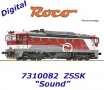 7310082 Roco Dieselová lokomotiva  754 083-4, ZSSK - Zvuk