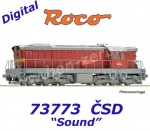 73773 Roco Dieselová lokomotiva řady T 669.0 "Čmelák", ČSD - Zvuk