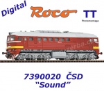 7390020 Roco TT Dieselová lokomotiva T 679.1273, ČSD - Zvuk
