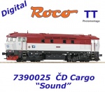 7390025 Roco TT Dieselová lokomotiva   751 176 , ČD Cargo - Zvuk