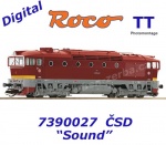 7390027 Roco TT Dieselová lokomotiva T 478 3210 "Brejlovec", ČSD - Zvuk
