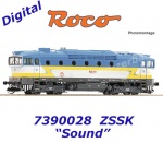 7390028 Roco TT Dieselová lokomotiva 750 183  "Brejlovec"  ZSSK - Zvuk
