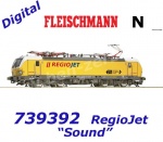 739392 Fleischmann N Elektrická lokomotiva řady 193 Regiojet - Zvuk