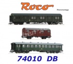 74010 Roco 3-dílný set osobních vozů vlaku  “ Freilassing”, DB - Set 1