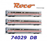 74029 Roco Rozšiřující set č.2 - Tři vložené vozy  ICE 1 (řady 401), DB