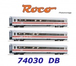 74030 Roco Rozšiřující set č.3 - Tři vložené vozy  ICE 1 (řady 401), DB