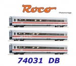 74031 Roco Rozšiřující set č.4 - Tři vložené vozy  ICE 1 (řady 401), DB