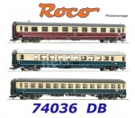 74036 Roco Set (3): 3 vozy expresu Eurocity 24 "Erasmus", DB